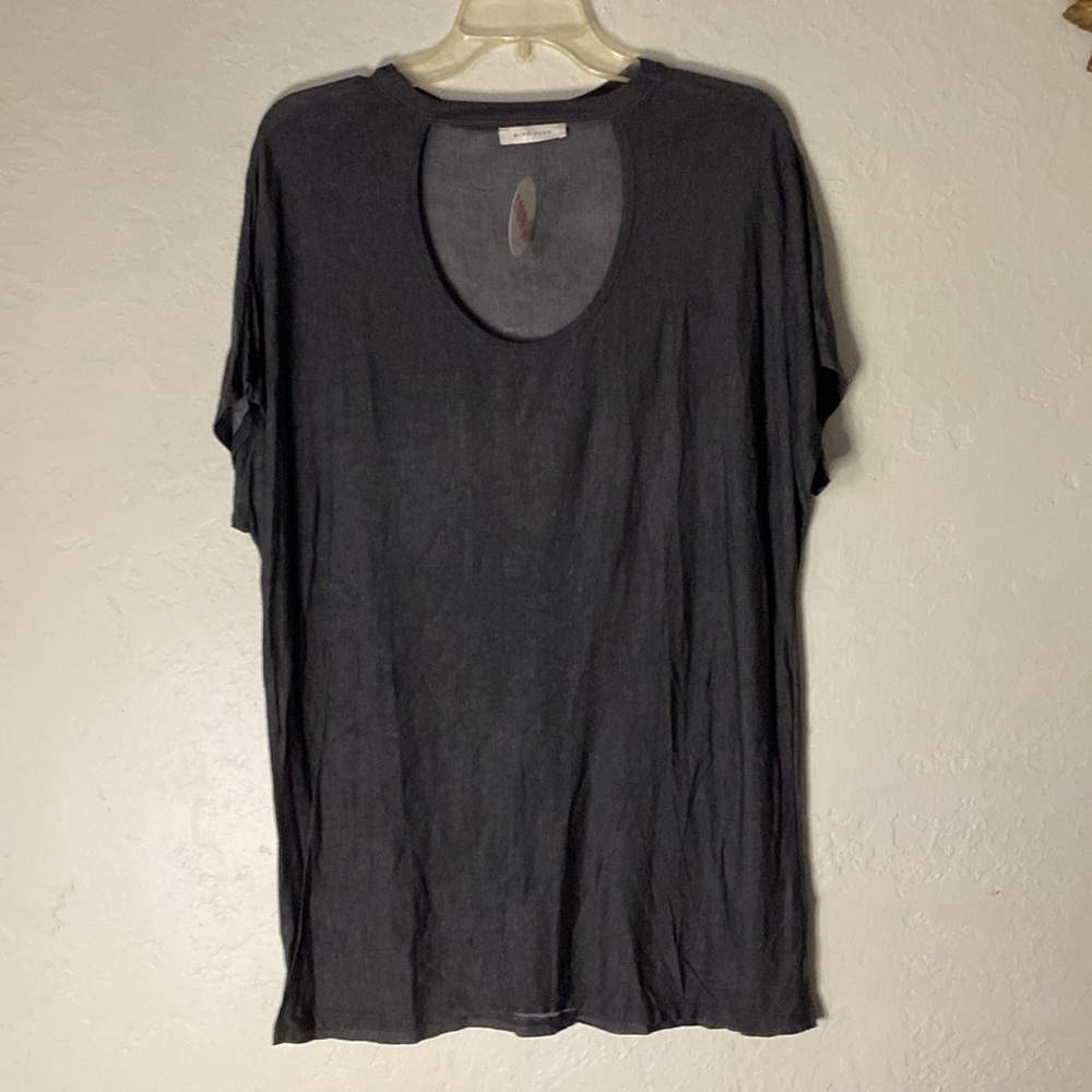 NWT Choker Tee in Charcoal,Semi Sheer and Longline Tee Top